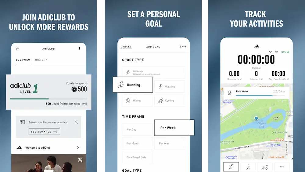 اپلیکیشن Adidas Running: Run Tracker